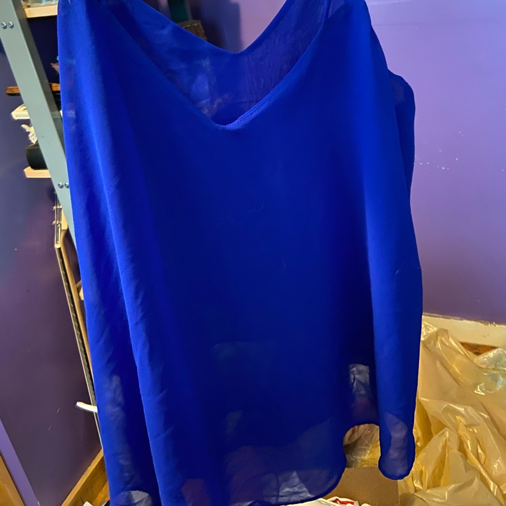 Royal blue swing tank